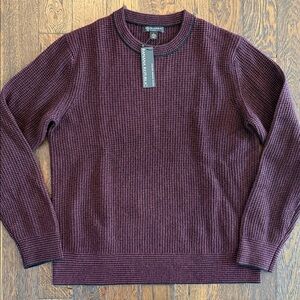 Banana Republic Men's Dark Red Crewneck Sweater